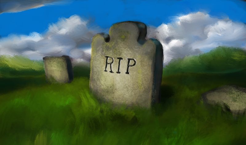 image of a gravestone